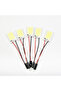 5 قطع من رقائق COB 18 LED البيضاء لمصابيح إضاءة القبة الداخلية للسيارة لمحول T10 Festoon 12 فولت ...