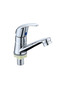 Chromium plating A Piece of Alloy Bathroom Basin Sink Faucet, Single Cold Water Kitchen Faucet, Wash - 8