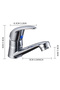Chromium plating A Piece of Alloy Bathroom Basin Sink Faucet, Single Cold Water Kitchen Faucet, Wash - 3