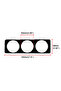 52mm 3 Hole Single DIN Radio Slot Face Triple Meter Panel Iron Mount Black For Auto Car Gauge Pod - 4