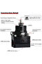 Universal Aluminum Fuel Pressure Regulator AN8 Feed & AN6 Return Line W/ 0-160PSI Gauge Set 3-20 ... - 4