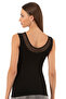 Özkan 22848 3 Pack Women's Modal Cotton Thick Strap V-Neck Tulle Detailed Athlete - 2