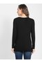 USA Original Womens Loung Wr Full Slv Henley UL15-01 Black - 3