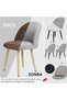 Kitchen Chair Cover Small Oval Jacquard Washable Stretch Elastic Chair Cover 1 Piece - 6