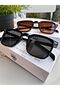 Set of Two Vintage Black-Dark Brown Sunglasses Women's Sunglasses Men's Sunglasses Uv-400 - 3