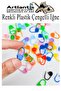 100 Colorful Plastic Safety Pins - Oval Clip, Knitting Detacher, Fixer B - 5