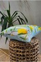 Lemon Pattern - Plain Panoroma 4-Piece Decorative Throw Pillow Cover 45X45 - 5