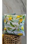 Lemon Pattern - Plain Panoroma 4-Piece Decorative Throw Pillow Cover 45X45 - 3
