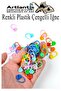 100 Colorful Plastic Safety Pins - Oval Clip, Knitting Detacher, Fixer B - 4