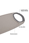 - Ultra-thin Plastic Cutting Board - Juice Groove & Non-slip Bottom - 35cm - 3