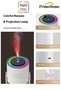 H2O Humidifier Steam Machine Air Ultrasonic Red Ambiance Pink 360 Degree - 3