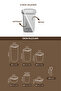 48-Piece Labeled Lux Airtight Food and Spice Storage Container Set with Spoon, Anthracite - 8