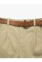 Stone Detailed Buttoned Comfortable Fit Denim Shorts - 5