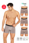 Özkan 11256 3 Pack Men's Premium Fabric Modal Cotton Flexible Soft Boxer Shorts