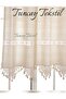 Buldan Handmade Lace Thick Linen Woven Curtain - 2