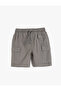 Cotton Waist Lace Pocket Detailed Shorts