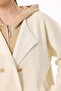 Camel Knitwear Coat - Double Collar Detail - 2