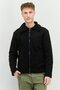 Men Plain Soft Shell Jacket, Black