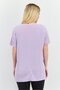 Women Sportswear Fit Short Sleeve Outdoor Top, Lavender - 3