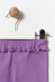 Girl's Ruffle Detailed Leggings Purple - 3