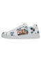 Women's Vegan Leather White Casual Sneakers - Stay Clever Design - 4