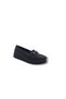 132 Women's Black Shimmery Stone Wedge Heel Shoes - 2