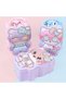 Cool Cat Metal Piggy Bank with Bag and Lock, Blue, 16X12- - 4