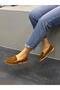 Diva Tan Suede Leather Women's Daily Ballerinas - 3