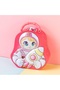 Astronaut Metal Piggy Bank with Bag and Lock, Pink, 15X8-