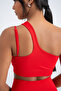 Single Shoulder Ultra Flexible Sports Bra - 4