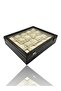 Diji 20-Piece Watch Box Watch Case Crocodile Brown - 6