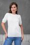 Women's Buttoned Short Sleeve Knitwear Blouse 1415 Ecru - 4