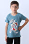 Boy's T-Shirt with Character Print, Crew Neck F16 - 2