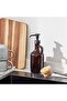 Ikea Valvardad 21 cm Brown Glass Liquid Soap Dispenser 380 ml