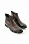 Genuine Leather Zippered Brown Boots - 2