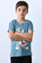 Boy's T-Shirt with Character Print, Crew Neck F16 - 3
