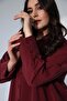 Trend42plus قميص أحمر كلاريت كبير الحجم - 3