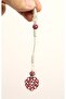 Trabzon Handwork Hand Knitted Kazaz Red White Imame Tassel - 4