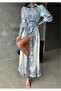 Atlas Fabric Dress (Belt Included) - 3