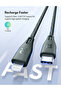 كابل Ravpower RP-CB1018 Type-C إلى Lightning بطول 2 متر من النايلون باللون الأسود - 3