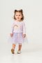 Seasonal Baby Girl Dress with Embroidery Detail and Floral Print - 2