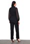Women's Plus Size Black Double Breasted Neckline Asymmetrical Cutout Evening Dress Double Suit - 7