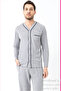 Men's Size Buttoned Pyjamas Suit Dfn1008