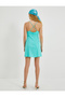 Rochie Mini Decolteu Halter Amestec de in - 4