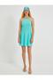 Rochie Mini Decolteu Halter Amestec de in - 3
