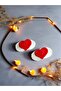 Snap Heart Buckle - Red (1 Pair) - 2
