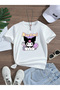 Kuromi Cute Printed Premium Tshirt with Crew Neck for Girls