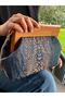 Bahram Petite - Chain, Wooden Fabric Bag, Clutch, Handbag, Shoulder Bag - 4