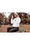 Earmuff Printed Women's Cotton Long Sleeve Rose 3 Thread Hooded Sweatshirt - 3