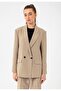 Double-Breasted Closure Oversize Blazer Jacket